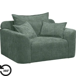 Leen Bakker Draaibare Loveseat Elsa - stof Eden - saliegroen