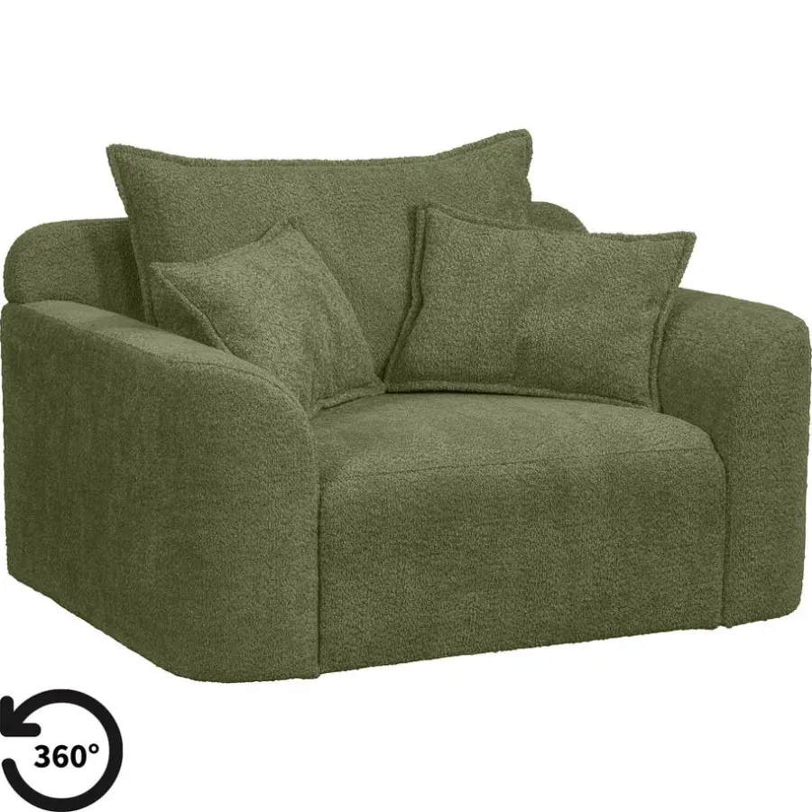 Loveseats-Leen Bakker Draaibare Loveseat Elsa - stof Anthology - groen