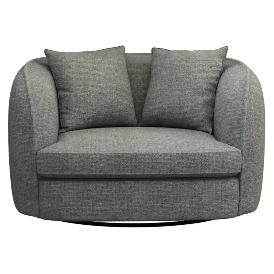 Loveseats-Leen Bakker Draaibare Loveseat Enzio - stof Wandy - grijs