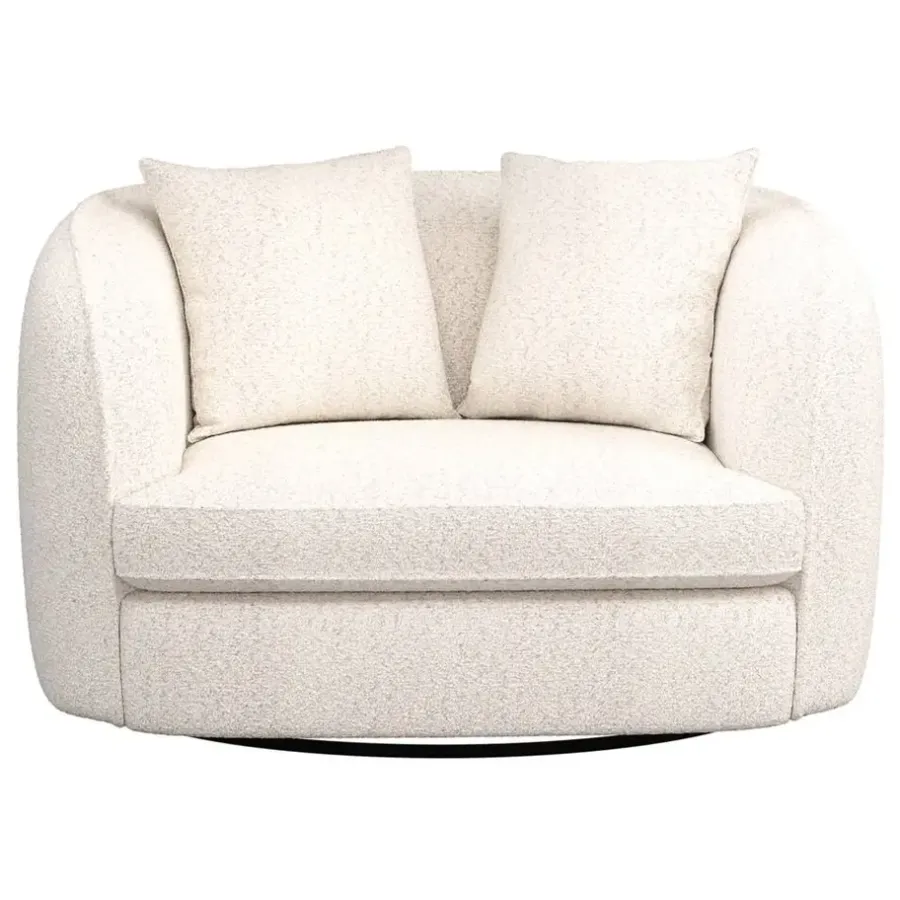 Leen Bakker Draaibare Loveseat Enzio - stof Wales - crème