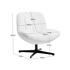 Fauteuils-Nordlys Draaibare Scandinavische Design Fauteuil