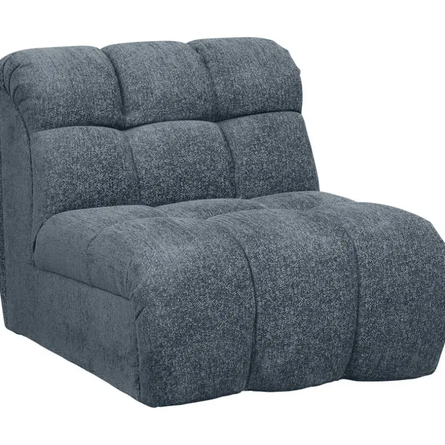 Fauteuils-Leen Bakker Draaifauteuil Beau - stof Raven - donkerblauw