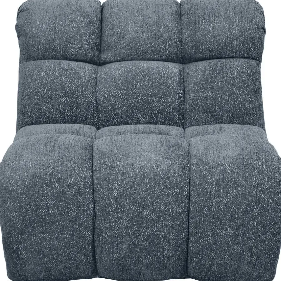 Fauteuils-Leen Bakker Draaifauteuil Beau - stof Raven - donkerblauw