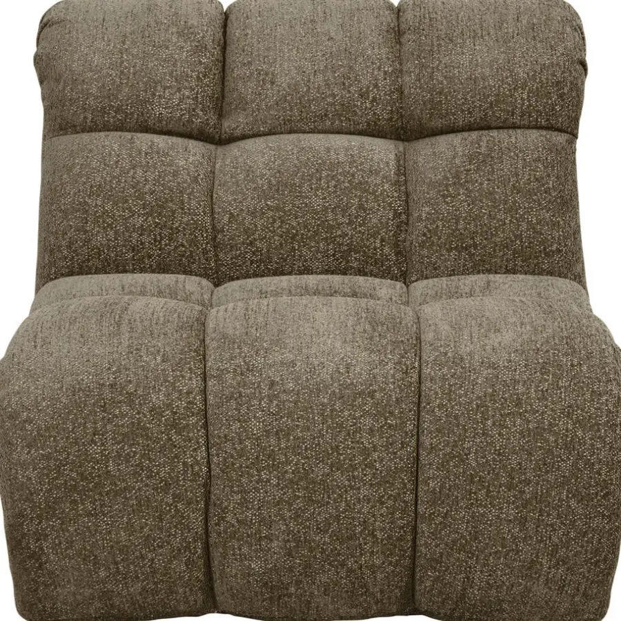 Leen Bakker Draaifauteuil Beau - stof Raven - bruin