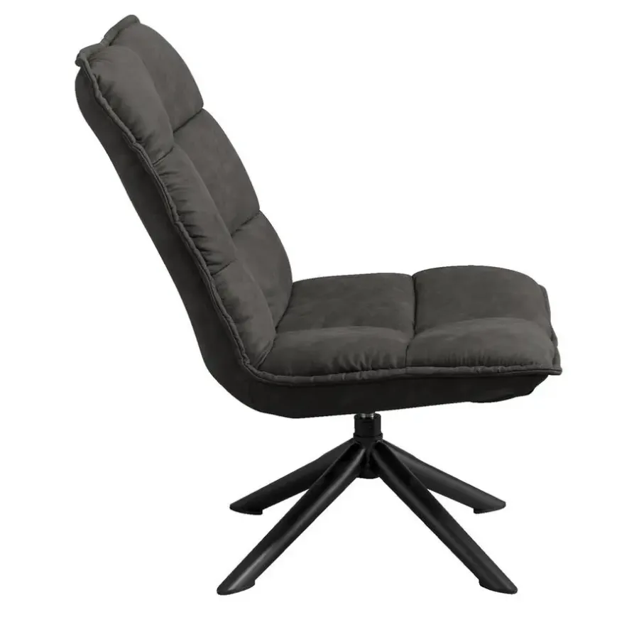 Fauteuils-Leen Bakker Draaifauteuil Clayton - antraciet