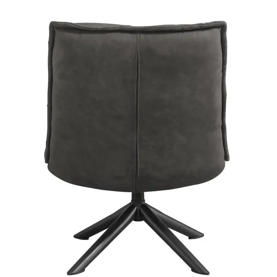 Fauteuils-Leen Bakker Draaifauteuil Clayton - antraciet