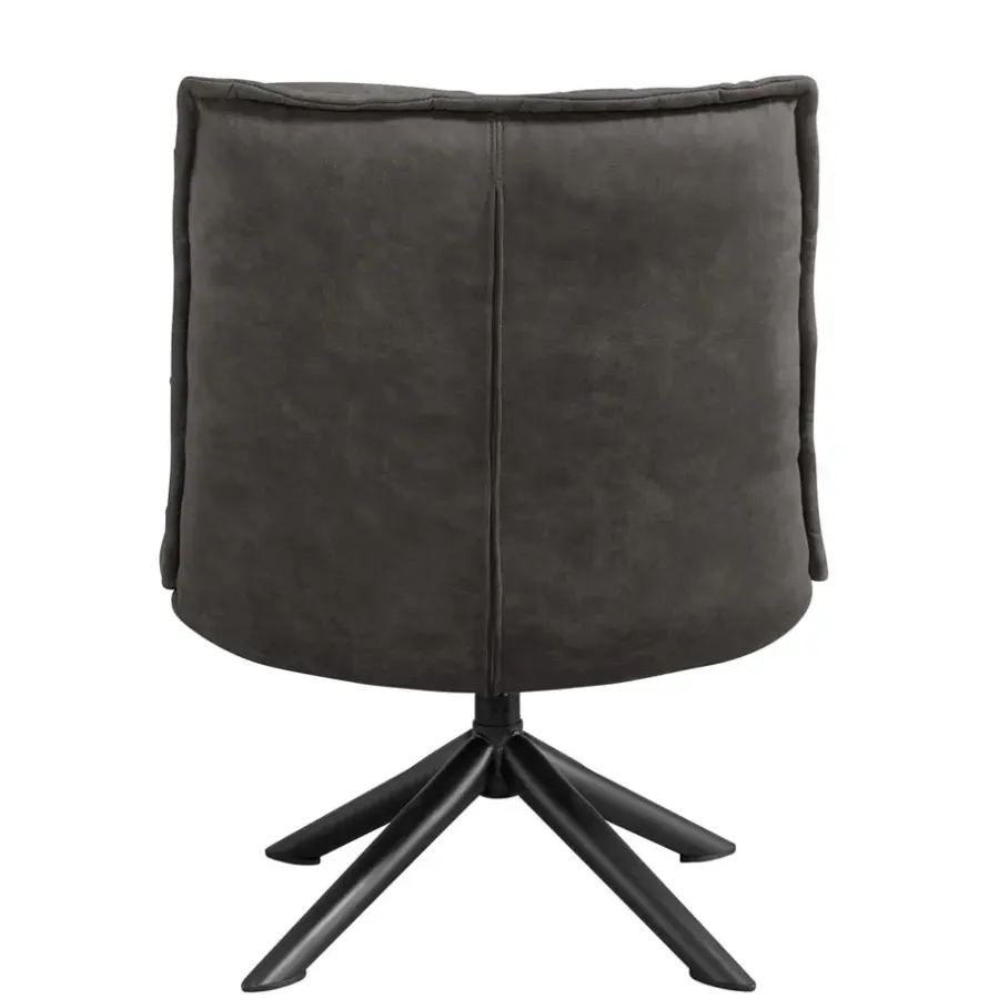 Fauteuils-Leen Bakker Draaifauteuil Clayton - antraciet