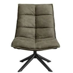 Fauteuils-Leen Bakker Draaifauteuil Clayton - groen