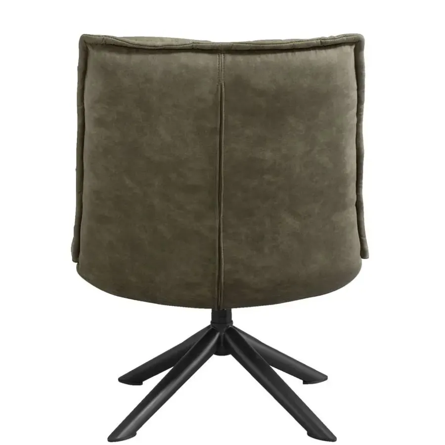 Fauteuils-Leen Bakker Draaifauteuil Clayton - groen