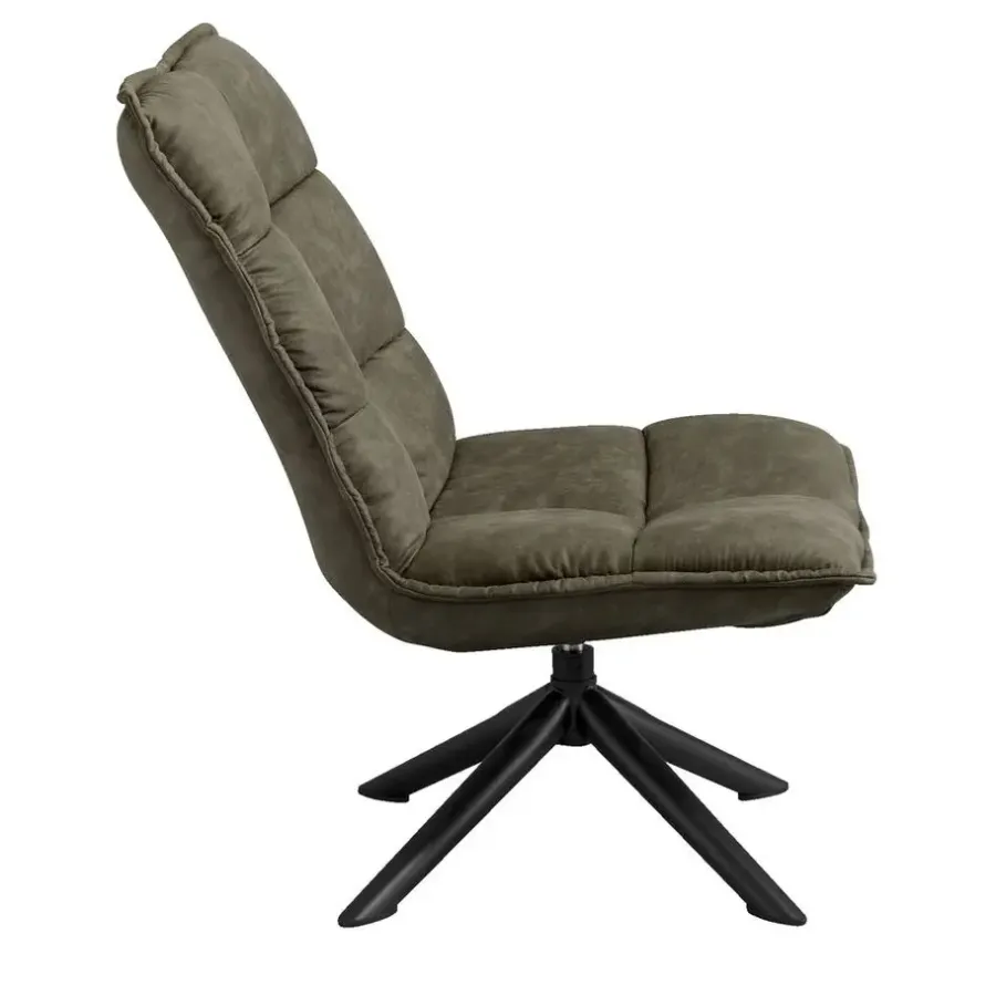 Fauteuils-Leen Bakker Draaifauteuil Clayton - groen