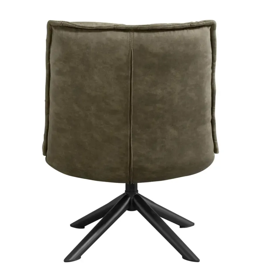 Fauteuils-Leen Bakker Draaifauteuil Clayton - groen
