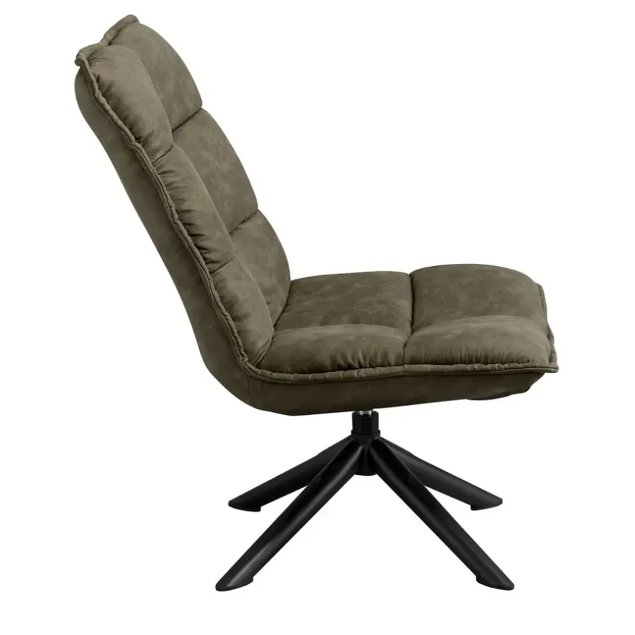 Fauteuils-Leen Bakker Draaifauteuil Clayton - groen