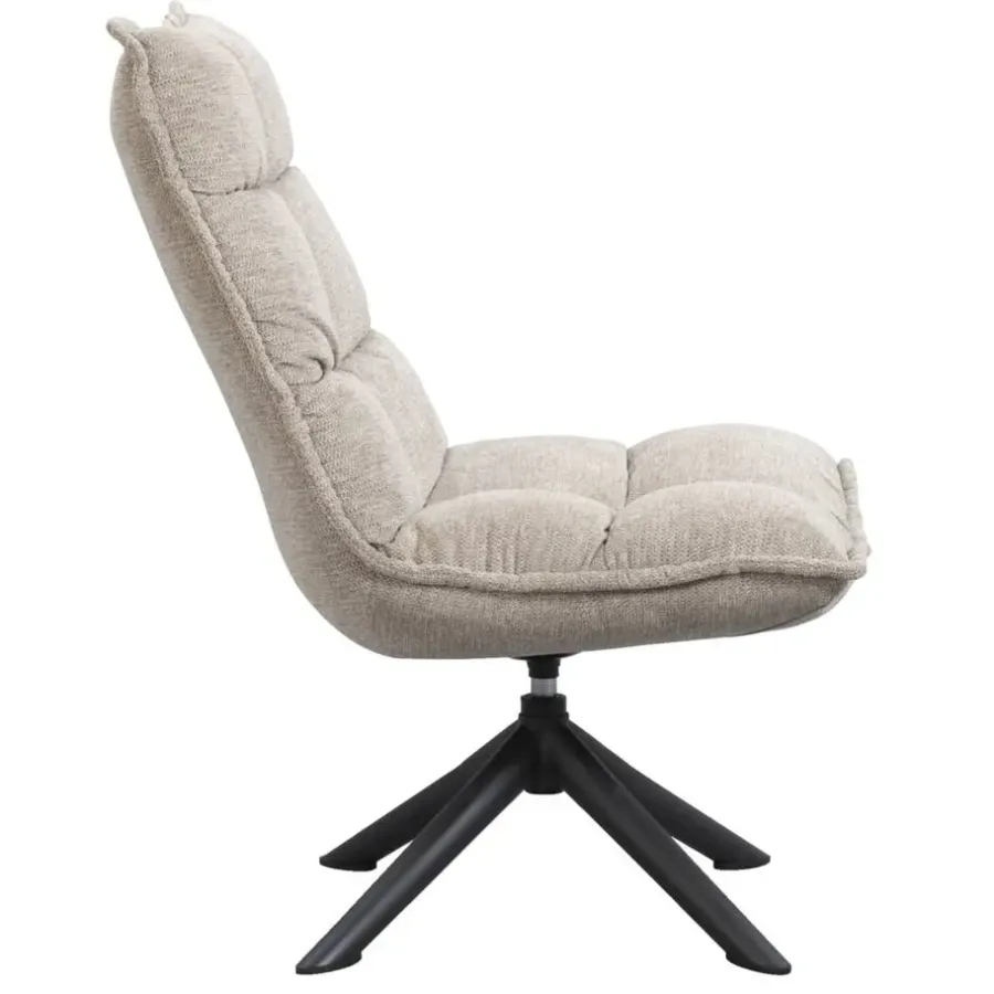Leen Bakker Draaifauteuil Clayton - taupe