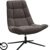 Leen Bakker Draaifauteuil Emily - donkerbruin