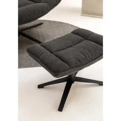 Leen Bakker Draaifauteuil Emily - donkerbruin