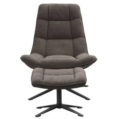 Leen Bakker Draaifauteuil Emily - donkerbruin