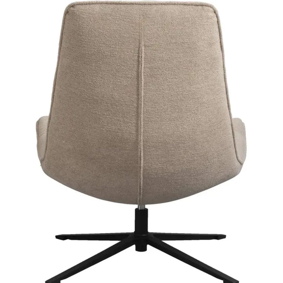 Fauteuils-Leen Bakker Draaifauteuil Emily - zand