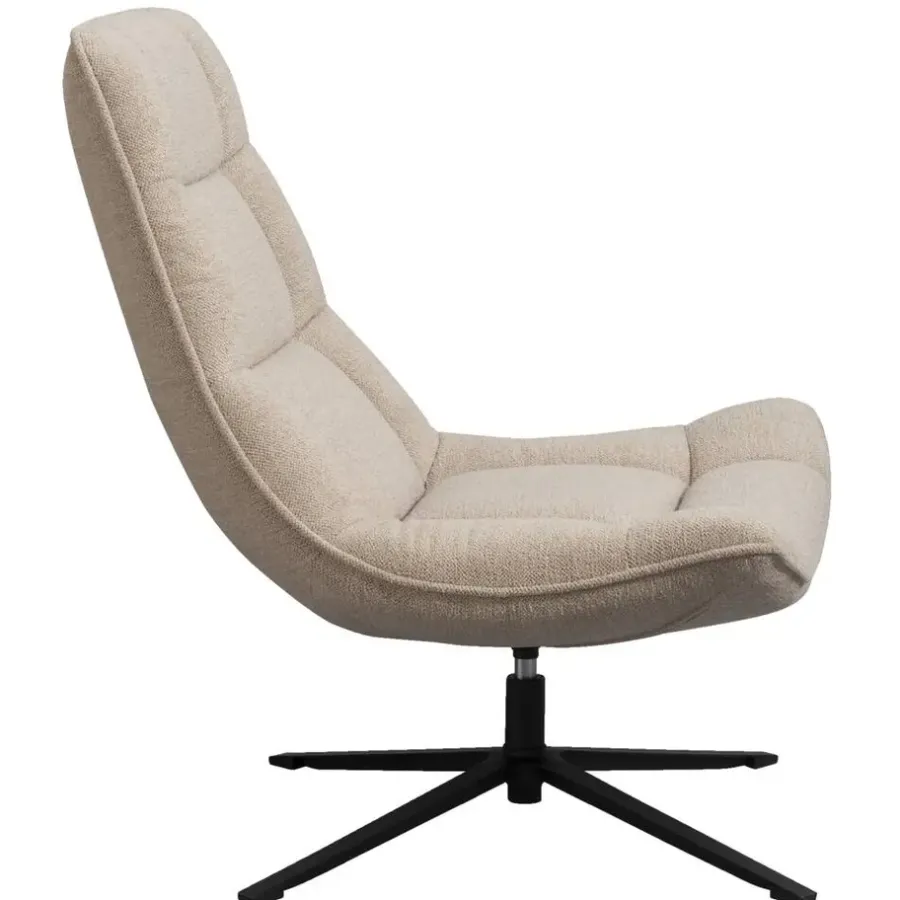 Fauteuils-Leen Bakker Draaifauteuil Emily - zand