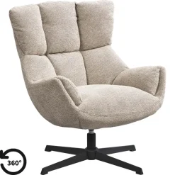 Leen Bakker Draaifauteuil Hidde - beige
