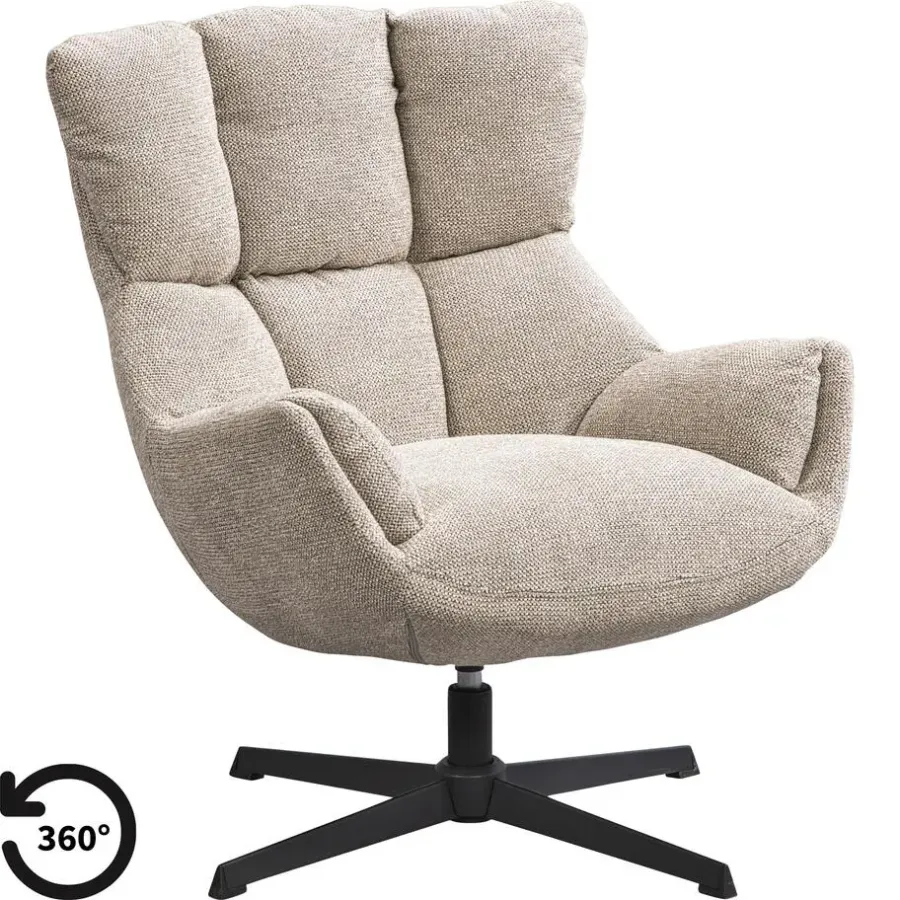Leen Bakker Draaifauteuil Hidde - beige