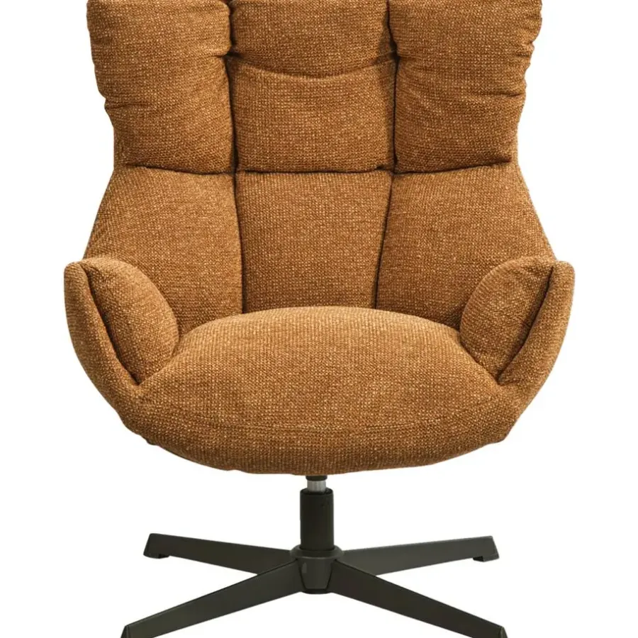 Fauteuils-Leen Bakker Draaifauteuil Hidde - terra