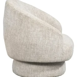 Fauteuils-Leen Bakker Draaifauteuil Lieve - beige
