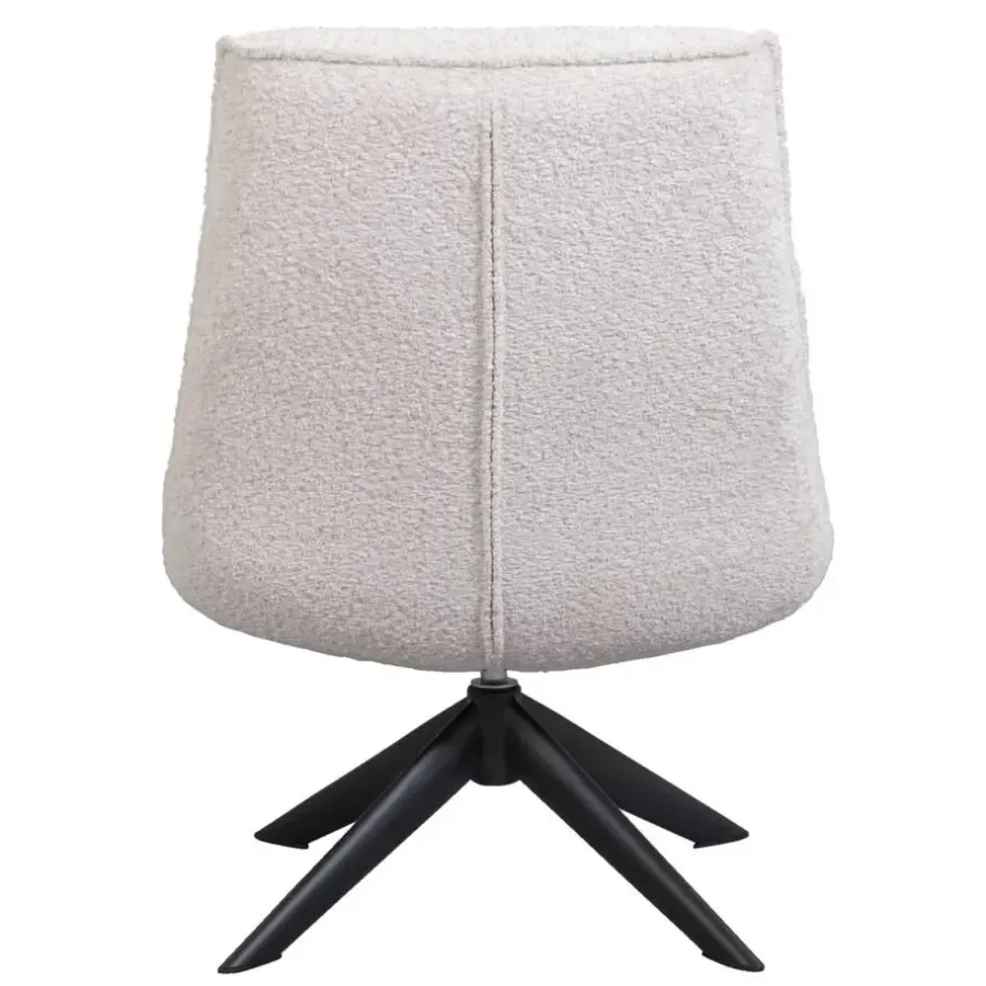 Fauteuils-Leen Bakker Draaifauteuil Nora - crème