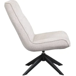 Fauteuils-Leen Bakker Draaifauteuil Nora - crème