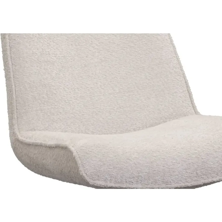Fauteuils-Leen Bakker Draaifauteuil Nora - crème