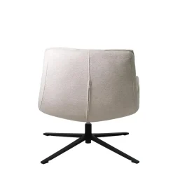 Giga Meubel Draaifauteuil Stof/Textiel - Beige - 86x74x84cm - Mattis
