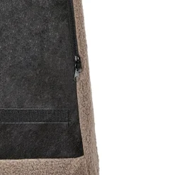Beliani DRAMMEN - Chesterfield fauteuil - Bruin - Bouclé