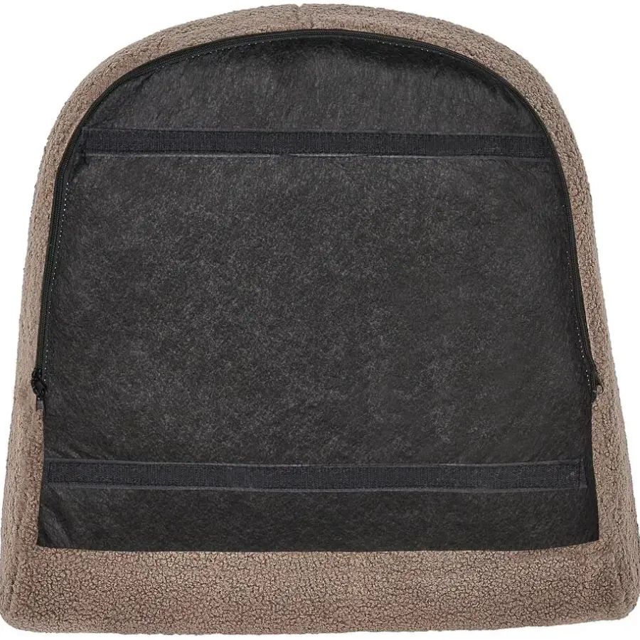 Beliani DRAMMEN - Chesterfield fauteuil - Bruin - Bouclé