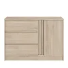 Dressoirs-Leen Bakker Dressoir Evi - eikenkleur - 76,8x109,8x50 cm