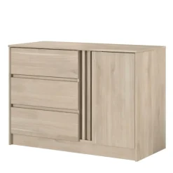 Dressoirs-Leen Bakker Dressoir Evi - eikenkleur - 76,8x109,8x50 cm