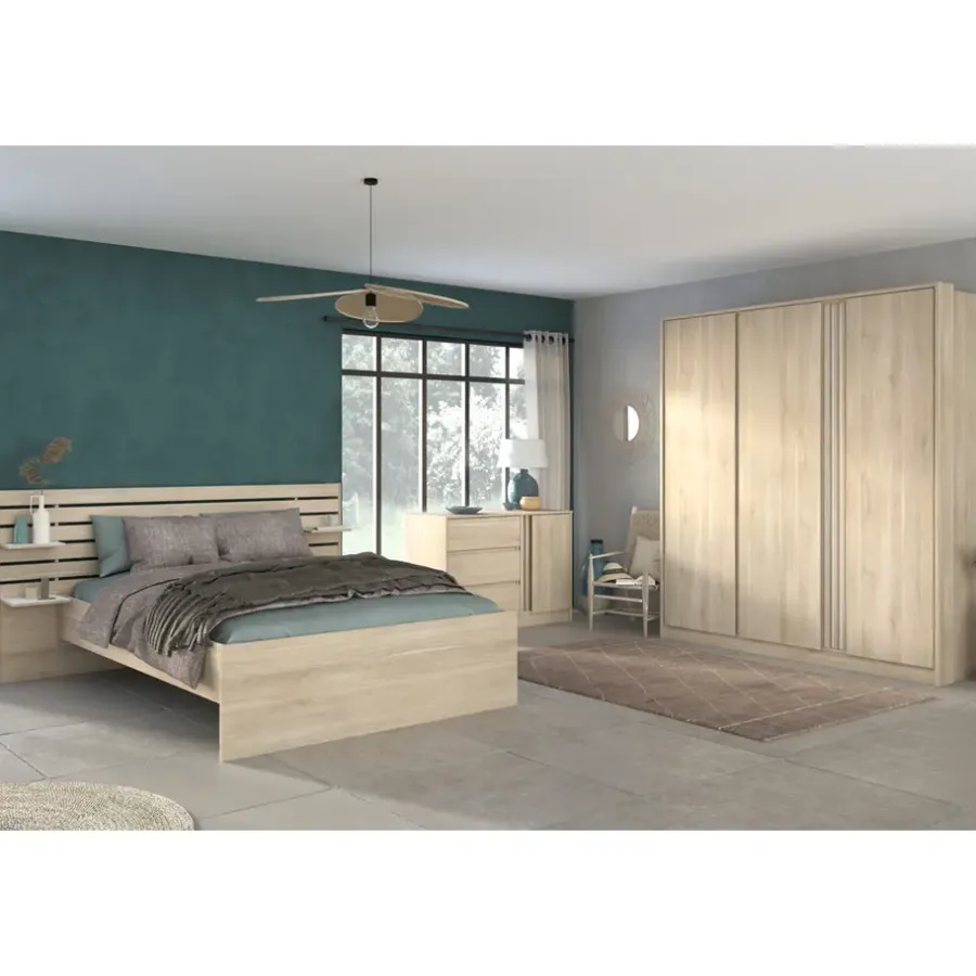 Dressoirs-Leen Bakker Dressoir Evi - eikenkleur - 76,8x109,8x50 cm