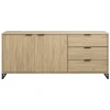 Dressoirs-Leen Bakker Dressoir Lucca - eikenkleur - 82x185x48 cm