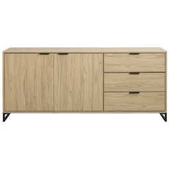 Dressoirs-Leen Bakker Dressoir Lucca - eikenkleur - 82x185x48 cm