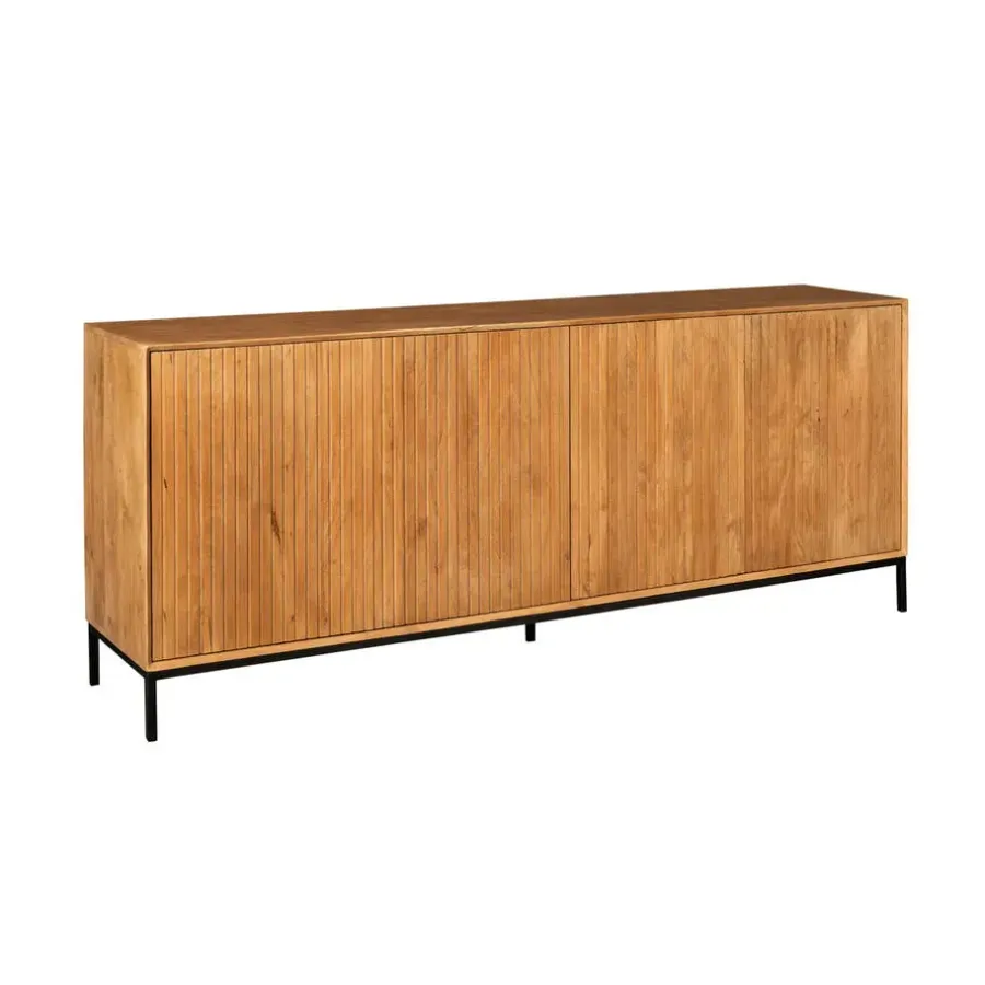 StarFurn Dressoir Naturel Hout - 210x45x85cm - Madison