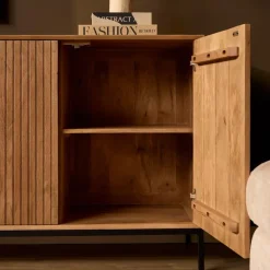 StarFurn Dressoir Naturel Hout - 210x45x85cm - Madison