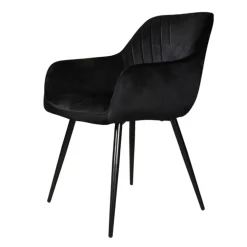 DS4U - Gaby armstoel velvet zwart