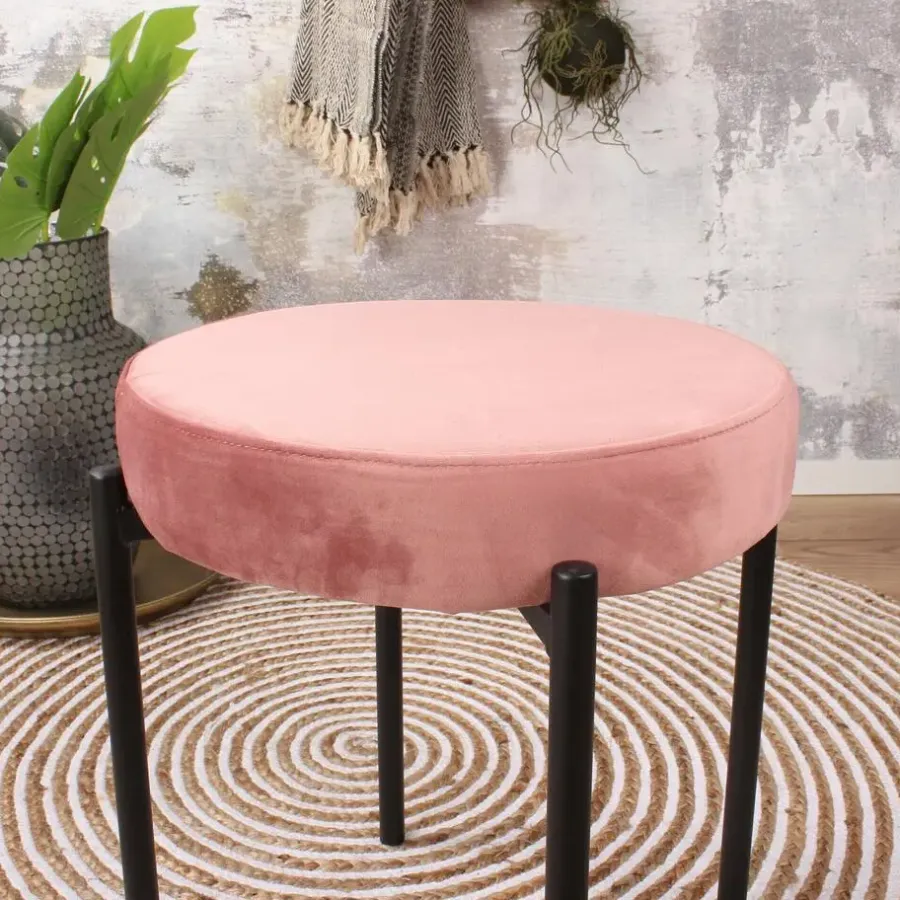 DS4U - Mika velvet kruk roze