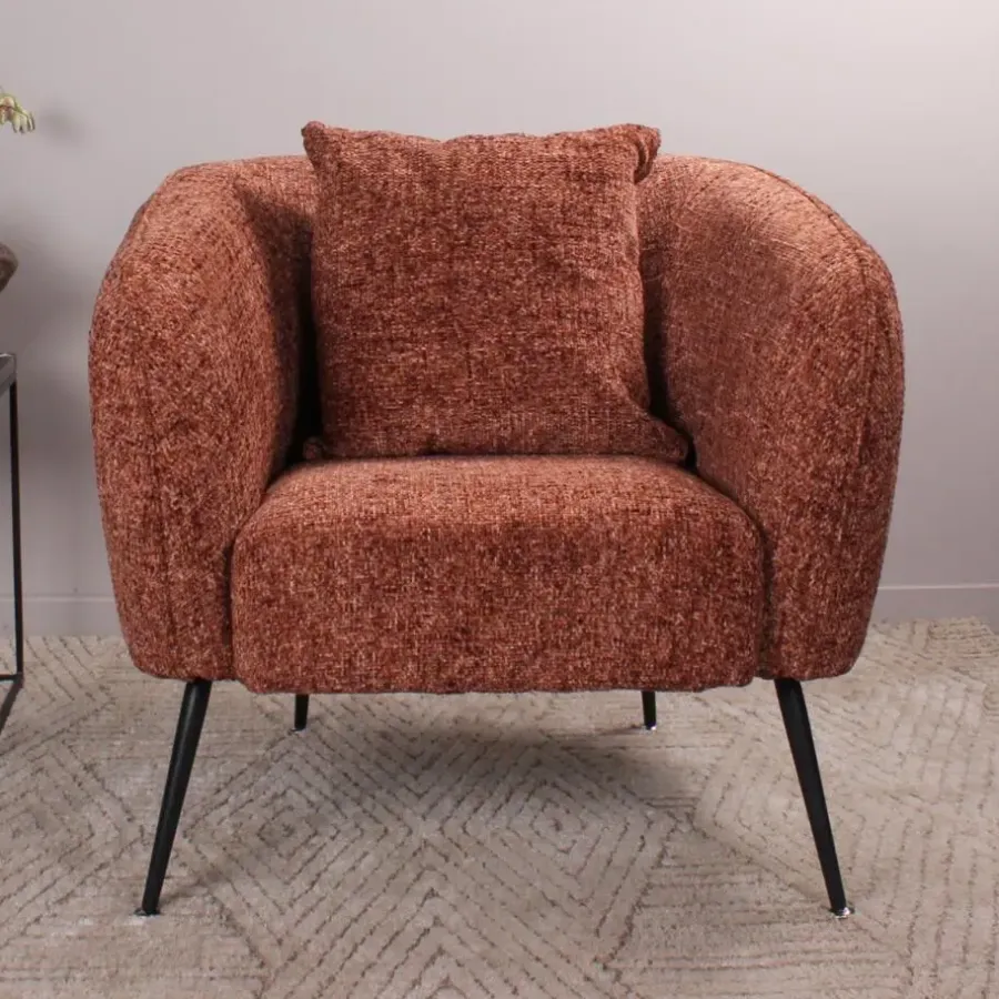 Fauteuils-DS4U - Olan fauteuil - kastanje