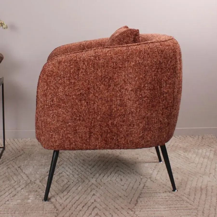 Fauteuils-DS4U - Olan fauteuil - kastanje