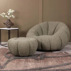 DS4U - Olivia DLX fauteuil teddy - groen