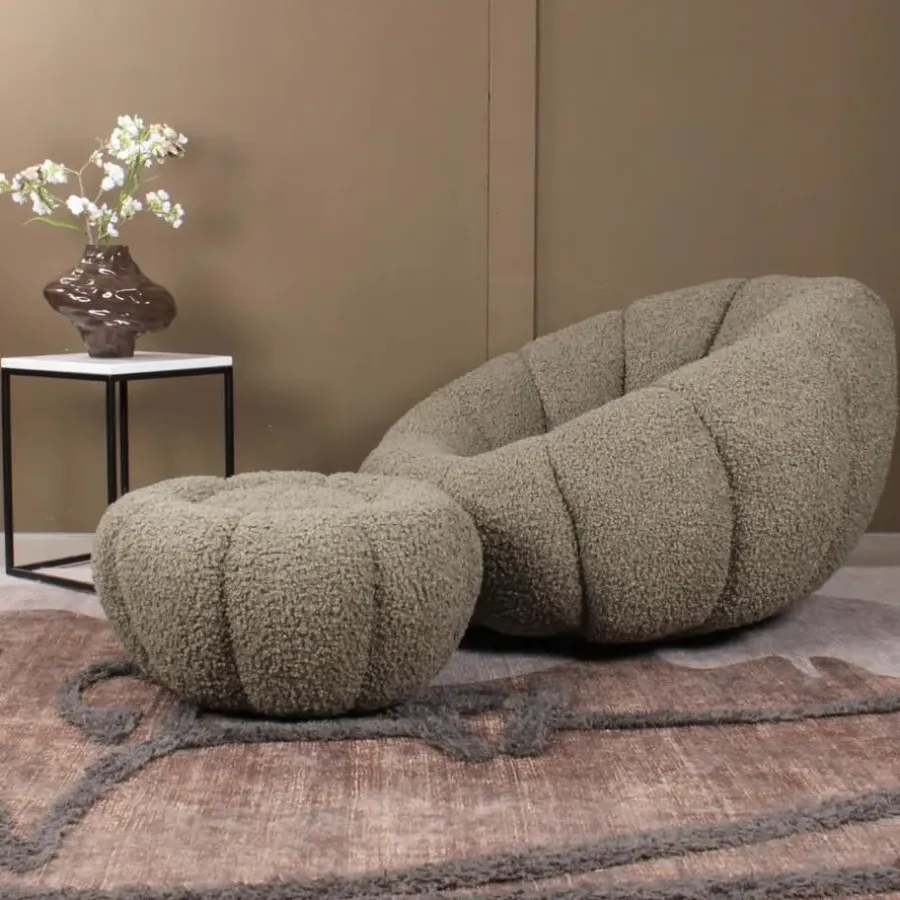 DS4U - Olivia DLX fauteuil teddy - groen