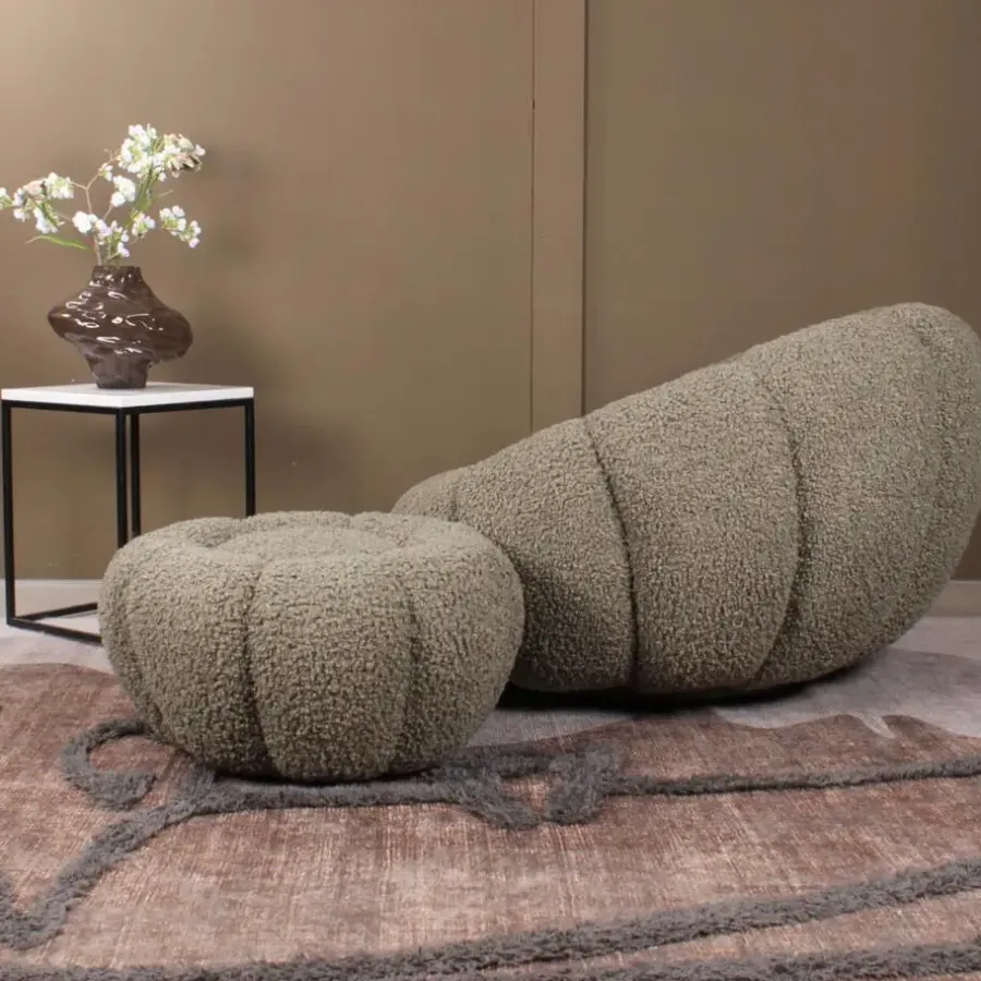 DS4U - Olivia DLX fauteuil teddy - groen