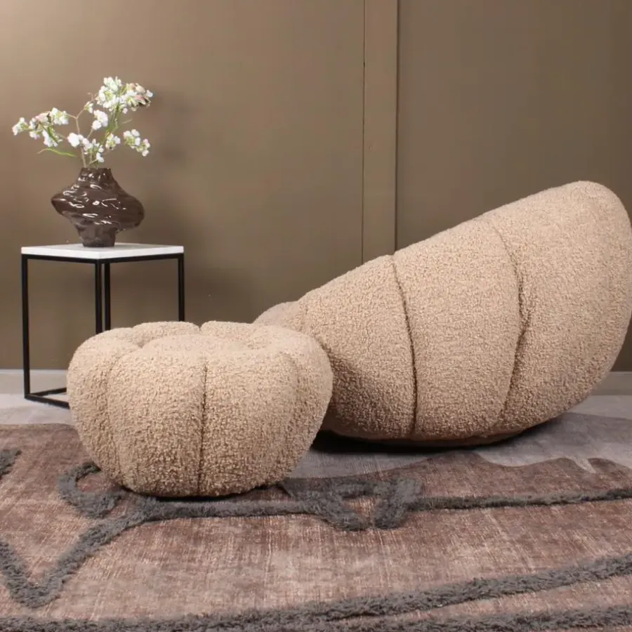 DS4U - Olivia fauteuil set teddy - beige
