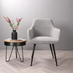 DS4U - Ravi 3.0 eetkamerstoel boucle - grijs