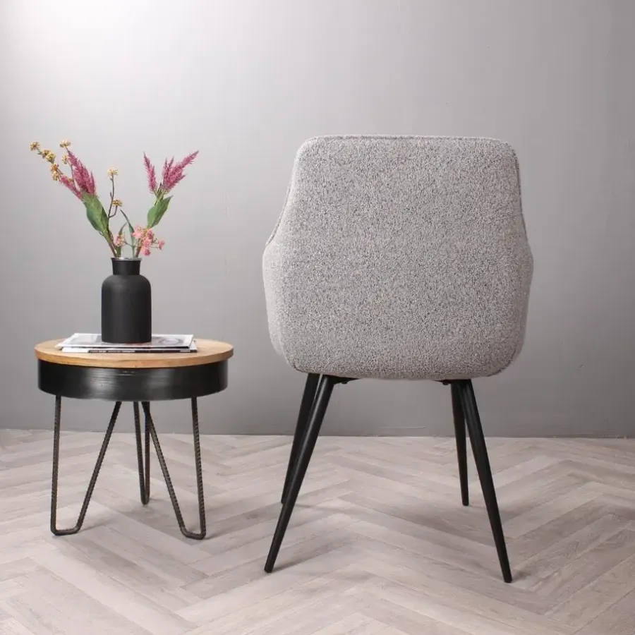 DS4U - Ravi 3.0 eetkamerstoel boucle - grijs