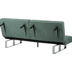Slaapbanken|Slaapbanken-Beliani DUBLIN - Slaapbank 3-zits - Groen - Polyester